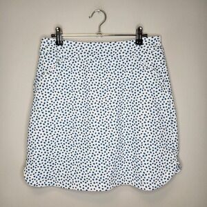 Peter Millar Golf Skirt Womens Small White Blue Dots